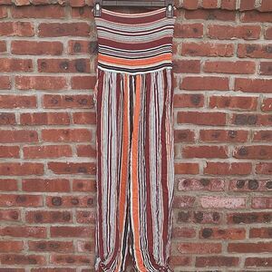 Stripped strapless jumper